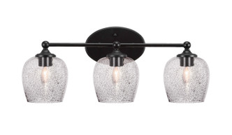 Toltec Lighting - 5913-MB-4812 - Three Light Bathroom Lighting - Capri - Matte Black