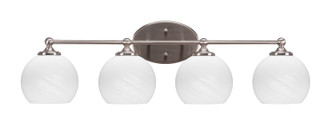 Toltec Lighting - 5914-BN-4101 - Four Light Bathroom Lighting - Capri - Brushed Nickel