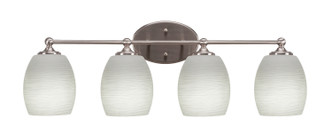 Toltec Lighting - 5914-BN-615 - Four Light Bathroom Lighting - Capri - Brushed Nickel