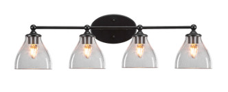 Toltec Lighting - 5914-MB-4760 - Four Light Bathroom Lighting - Capri - Brushed Nickel