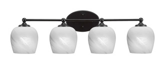 Toltec Lighting - 5914-MB-4811 - Four Light Bathroom Lighting - Capri - Brushed Nickel
