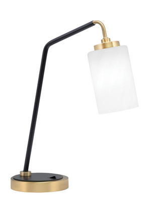 Toltec Lighting - 59-MBNAB-3001 - One Light Desk Lamp - Desk Lamps - Matte Black & New Age Brass
