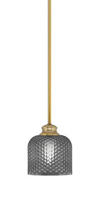Toltec Lighting - 72-NAB-4612 - One Light Pendant - Zola - New Age Brass
