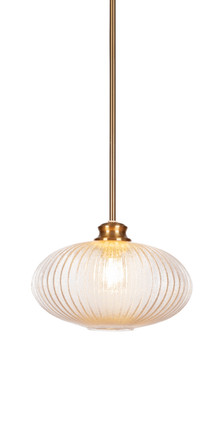 Toltec Lighting - 72-NAB-4658 - One Light Pendant - Carina - New Age Brass