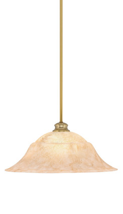 Toltec Lighting - 72-NAB-53818 - One Light Pendant - Stem - New Age Brass