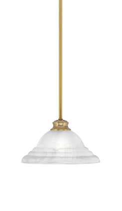 Toltec Lighting - 72-NAB-5931 - One Light Pendant - Stem - New Age Brass