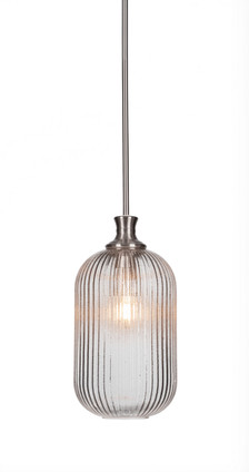 Toltec Lighting - 74-BN-4608 - One Light Pendant - Carina - Brushed Nickel