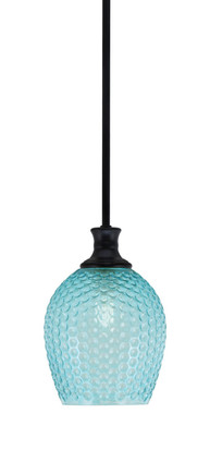 Toltec Lighting - 76-MB-4905 - One Light Pendant - Zola - Matte Black
