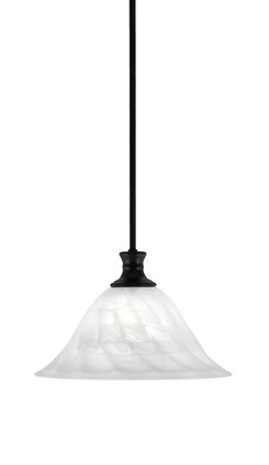 Toltec Lighting - 76-MB-5731 - One Light Pendant - Stem - Matte Black