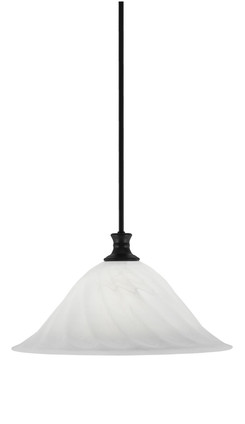 Toltec Lighting - 76-MB-5781 - One Light Pendant - Stem - Matte Black
