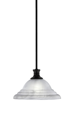 Toltec Lighting - 76-MB-5931 - One Light Pendant - Stem - Matte Black