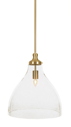 Toltec Lighting - 77-NAB-4740 - One Light Pendant - Juno - New Age Brass