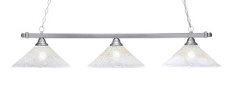 Toltec Lighting - 803-BN-714 - Three Light Billiard/Island - Square - Brushed Nickel