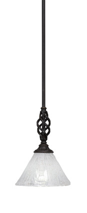 Toltec Lighting - 80-DG-7195 - One Light Mini Pendant - Eleganté - Dark Granite