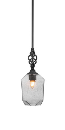 Toltec Lighting - 80-MB-4462 - One Light Mini Pendant - Eleganté - Matte Black