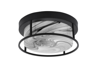 Toltec Lighting - 812-MB-9 - Two Light Flush Mount - Flush Mounts - Matte Black