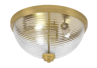 Toltec Lighting - 826-NAB-7 - Three Light Flush Mount - Any - New Age Brass