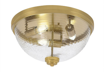 Toltec Lighting - 826-NAB-8 - Three Light Flush Mount - Any - New Age Brass