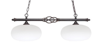 Toltec Lighting - 862-DG-216 - Two Light Island Pendant - Eleganté - Dark Granite