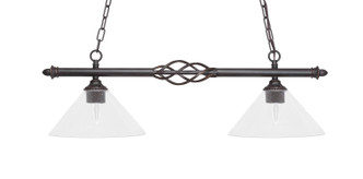 Toltec Lighting - 862-DG-304 - Two Light Island Pendant - Eleganté - Dark Granite