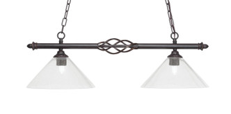 Toltec Lighting - 862-DG-306 - Two Light Island Pendant - Eleganté - Dark Granite