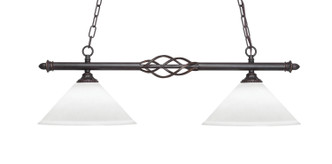 Toltec Lighting - 862-DG-316 - Two Light Island Pendant - Elegante - Dark Granite