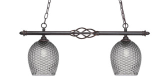 Toltec Lighting - 862-DG-4902 - Two Light Island Pendant - Eleganté - Dark Granite