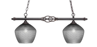 Toltec Lighting - 862-DG-4922 - Two Light Island Pendant - Eleganté - Dark Granite