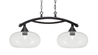 Toltec Lighting - 872-BC-206 - Two Light Island Pendant - Bow - Black Copper