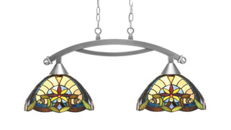 Toltec Lighting - 872-BN-9369 - Two Light Island Pendant - Bow - Brushed Nickel