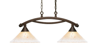 Toltec Lighting - 872-BRZ-700 - Two Light Island Bar - Bow - Bronze Toltec Lighting - 872-BRZ-700 - Two Light Island Bar - Bow - Bronze