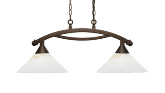 Toltec Lighting - 872-BRZ-702 - Two Light Island Bar - Bow - Bronze Toltec Lighting - 872-BRZ-702 - Two Light Island Bar - Bow - Bronze