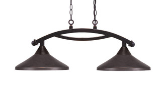 Toltec Lighting - 872-DG-422-DG - Two Light Island Pendant - Bow - Dark Granite Toltec Lighting - 872-DG-422-DG - Two Light Island Pendant - Bow - Dark Granite