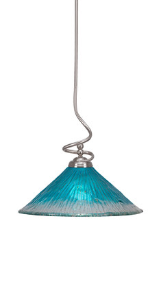 Toltec Lighting - 900-BN-715 - One Light Pendant - Capri - Brushed Nickel