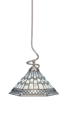 Toltec Lighting - 900-BN-910 - One Light Pendant - Capri - Brushed Nickel