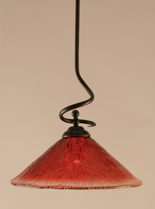 Toltec Lighting - 900-DG-716 - One Light Stem Pendant - Capri - Dark Granite