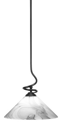 Toltec Lighting - 900-MB-2169 - One Light Pendant - Capri - Matte Black
