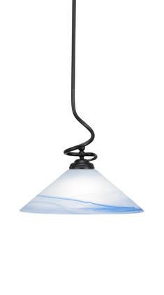 Toltec Lighting - 900-MB-514 - One Light Pendant - Capri - Matte Black