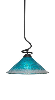 Toltec Lighting - 900-MB-715 - One Light Pendant - Capri - Matte Black