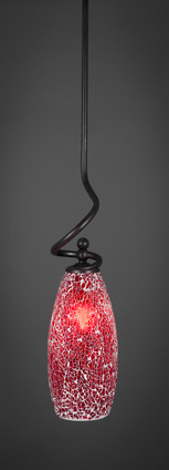 Toltec Lighting - 901-DG-5066 - One Light Mini Pendant - Capri - Dark Granite