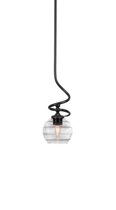 Toltec Lighting - 901-MB-5110 - One Light Mini Pendant - Capri - Matte Black