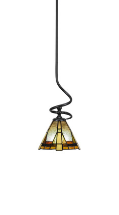 Toltec Lighting - 901-MB-9345 - One Light Mini Pendant - Capri - Matte Black