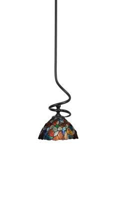 Toltec Lighting - 901-MB-9955 - One Light Mini Pendant - Capri - Matte Black