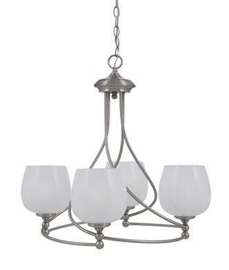 Toltec Lighting - 904-BN-4811 - Four Light Chandelier - Capri - Brushed Nickel