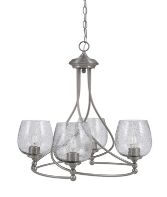 Toltec Lighting - 904-BN-4812 - Four Light Chandelier - Capri - Brushed Nickel