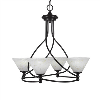 Toltec Lighting - 904-DG-7145 - Four Light Chandelier - Capri - Dark Granite