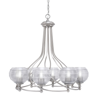 Toltec Lighting - 908-BN-5110 - Eight Light Chandelier - Capri - Brushed Nickel