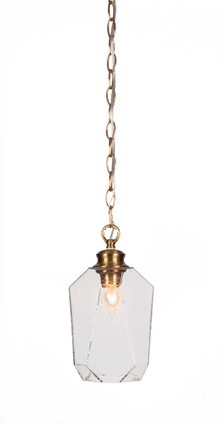 Toltec Lighting - 92-NAB-4460 - One Light Pendant - Rocklin - New Age Brass
