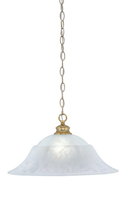 Toltec Lighting - 92-NAB-53815 - One Light Pendant - Chain - New Age Brass