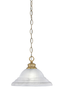 Toltec Lighting - 92-NAB-5931 - One Light Pendant - Chain - New Age Brass